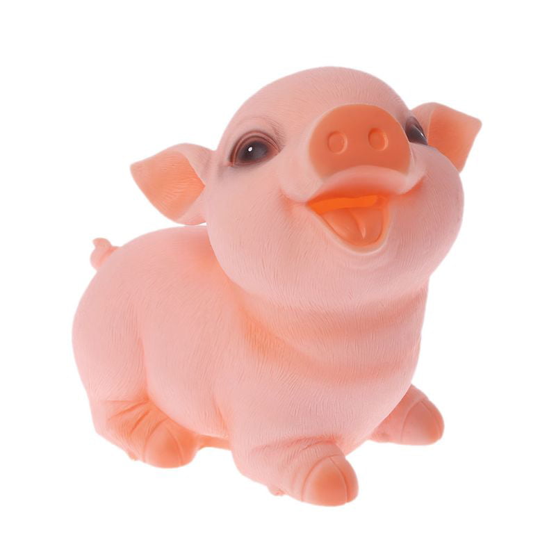 Blue TOYMYTOY Plastic Piggy Bank Coin Saving Pot Cash Collectible Saving Box Pig Toys 