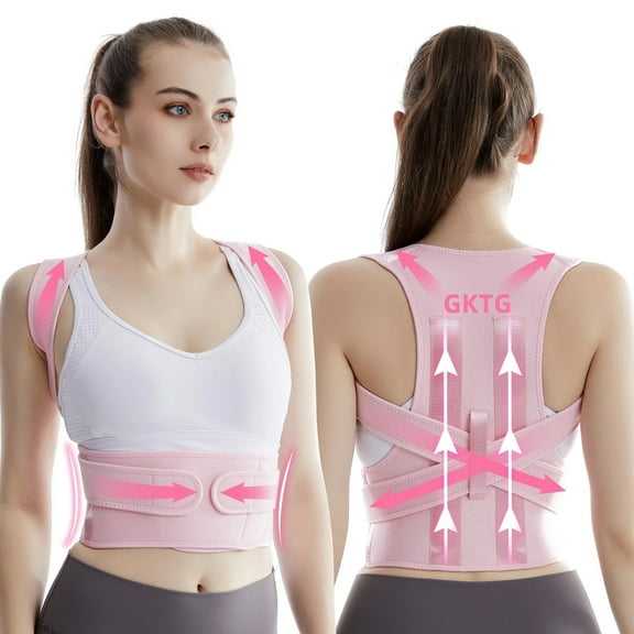 GKTG Back Support for Men and Women, Upper Back Pain Relief, Improve Posture, Correct Hunchback, Slouching, Kyphosis