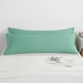thumbnail image 3 of [Pillowcase]-2 Pack Ultra Soft Microfiber Body Pillowcases, Breathable and Easy Care Long Pillow Covers, 20" x 54", Sea Green, 3 of 5