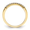 thumbnail image 2 of Primal Gold 10K Yellow Gold Polished Cubic Zirconia Wedding Band, 2 of 5