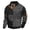 Black, variant on Men's 3D Print Autumn/winter Color Block Buckle Sweatshirt Comfort Color Sweatshirts XL