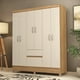 thumbnail image 1 of Closet Ropero de 6 Puertas 2 Cajones Color Blanco/Café Modelo 62920-140, 1 of 12