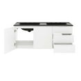 thumbnail image 6 of Modway Vitality 48" Double Sink Bathroom Vanity in White Black, 6 of 8
