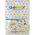 thumbnail image 5 of Gemar - 5 Metallic White Latex Balloons #029 (50pcs), 5 of 5