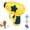 yellow, variant on Cat Flying Disc Launcher Toy Set with 5 Propellers, Interactive Fetch Toy for Indoor Cats & Dogs, High-Visibility Saucers for Hunting Chasing Play, Outdoor Pet Gift