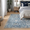 thumbnail image 2 of Bloom Rugs Washable Non-Slip 5x7 Rug - Blue / Beige Traditional Oriental Area Rug for Living Room, Bedroom, Dining Room, and Kitchen - Exact size: 5' x 7', 2 of 8