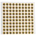 thumbnail image 1 of Lot de 100 yeux de leurre de pêche 9 mm, yeux de pêche réalistes 3D pour la fabrication d'appâts de pêche. Doré., 1 of 4