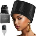thumbnail image 1 of Vaporizador de cabello para cabello natural uso doméstico con 10 niveles de calentamiento rápido, tapa térmica para acondicionamiento profundo - Tapa térmica para cabello negro, ideal para acondiciona, 1 of 5