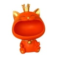 thumbnail image 4 of Cat Figurine Storage Box Ornament, Snack Holder Desk Organizer, Novelty Resin Animal Sculpture Lucky Cat Statue for Party Table Decoration Style B, 4 of 8