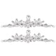 thumbnail image 5 of 2 piezas de cadena de garra de diamante marquesa con adorno de cristal para ropa de mujer, accesorios de costura DIY, decoración artesanal, 4,3 x 16,5 cm, gota de agua, 5 of 14