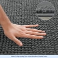 thumbnail image 4 of Subrtex Chenille Microfiber Non Slip Absorbent Soft and Thick Washable Dry Fast Noodle Bath Mat, 4 of 6