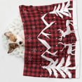 thumbnail image 6 of Yiaed Christmas Buffalo Plaid Print Dog Blankets-Cat Blanket Washable for Couch Protection,Puppy Blanket, Soft Plush Reversible Throw Furniture Protector-Small, 6 of 8