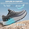 thumbnail image 3 of OrthoComfoot Men's Wide Orthopedic Plantar Fasciitis High Arch Support Shoes: Comfortable Trail Running Shoes for Walking & Hiking, Orthotic Tennis Sneakers for Flat Feet and Foot Pain Relief, 3 of 9