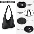 thumbnail image 3 of Faux Leather Tote Bag for Women - Woven Leather Handbag, Large Hobo Shoulder Bag, Work Tote with Pouch Purse, 3 of 4