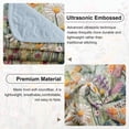 thumbnail image 5 of Flymme Floral Quilt Set Queen Size,3 Pieces Colorful Botanical Plants Pattern Bedspread Coverlet Set with 2 Pillowcases Soft Lightweight Bedding Set, 5 of 9