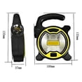 thumbnail image 4 of Lámpara de trabajo portátil, linterna LED, foco de emergencia impermeable, reflector recargable para exteriores, senderismo, camping, verde, 4 of 4