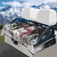thumbnail image 2 of HUIACONG Christmas Snowman Universal Seat Covers for Golf Cart Anti-Slip Easy to Clean Golf Car Seat Towel Easy to Install and Clean Golfs Car Interior Decoration Compatible with EZGO Club Cars, 2 of 7