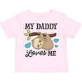 thumbnail image 3 of Inktastic My Daddy Loves Me with Sloth and Hearts Boys or Girls Toddler T-Shirt, 3 of 5