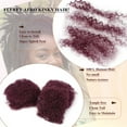 thumbnail image 3 of Afro Kinky Bulk Hair 30g/Pack Purple Kinky Curly Human Hair for Dreadlock Extensions, 3 of 6