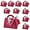 Rose Red, variant on qczoyp Leather Gift Bags with Handles: 10 Pcs Party Favor Bags with Ribbon, Reusable Mini Gift Bags for Birthdays, Baby Shower,Weddings,Party Favor, Holiday Presents (Blue)