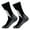 Black White, variant on 1 Pair Waterproof Socks Elastic Breathable Mid Tube Soft Socks Foot Windproof Winter Hiking Wading Riding Skiing Socks for Outdoor Sports