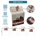 thumbnail image 6 of Red Plaid Christmas Table Runner 36 Inches Long Farmhouse Dress Scarves, Truck Xmas Tree Vintage Winter Rustic Dining Tablerunner for Coffee Table/Kitchen Island/Party Décor, Small 13" x 36", 6 of 8