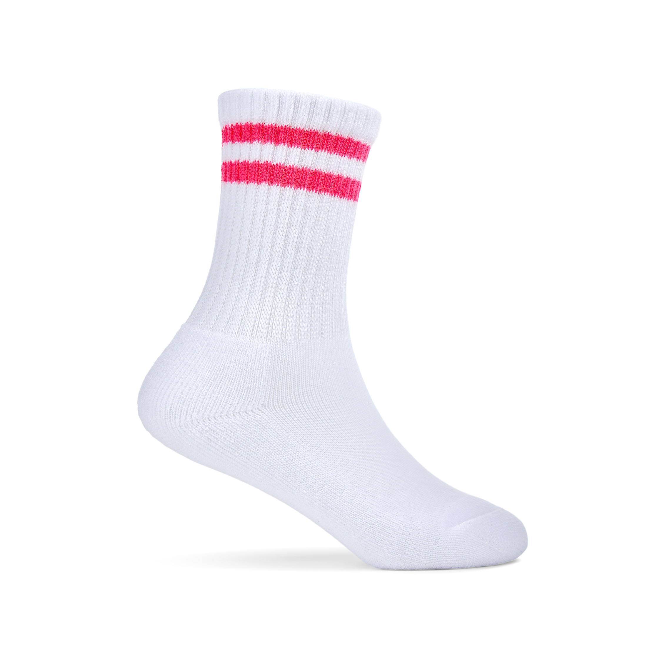 Fruit of the Loom All Day Comfort Girls Crew Socks, Sizes 6-10, 10-Pack