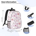 thumbnail image 5 of Rateoe Retro Floral Pattern Student Backpack Water-resistant Backpack 15-inch Laptop Backpack Lightweight Adjustable School Backpack, 5 of 6