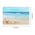 thumbnail image 3 of Beach Sea Shell Bath Mats for Bathroom, Bathroom Mats Rugs No Silp, Floor Rug Carpets Floor Mat Kitchen Bedroom Indoor Decor, 3 of 8
