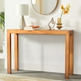 thumbnail image 2 of IVV Modern Farmhouse Pine Wood Console Table, 46 Inch Sofa Table Behind The Couch, Narrow Entryway Table for Hallway, Living Room, Foyer, Easy Assembly, Light Brown, 2 of 10