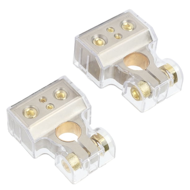 Battery Reducer Terminals AWG Battery Terminal, Zinc Alloy Nickel Plated Reduce Current Loss ...