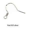 thumbnail image 3 of Redempat 1 Pair Earring Hook Earhook Hooks Fitting Jewelry Making Findings Silver, 3 of 6