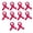 Red, variant on 10Pcs Awareness Ribbon Brooch Pins For Women Butterfly Shape Decorative Lapel Pin For Clothing Bag Dress Embellishments