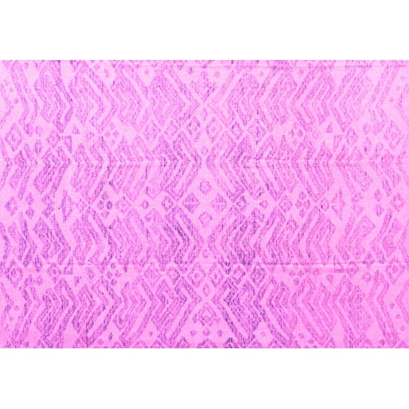 Ahgly Company Indoor Rectangle Abstract Pink Modern Area Rugs, 8' x 12'