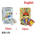 thumbnail image 3 of 55-275 Pcs Card Spanish English Vmax GX original colour Gold silver black Pikachu Rare Collection Battle letter kids Toy, 3 of 5