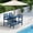 Navy, variant on SERWALL 41" Outdoor Bar Table, HDPE All Weather Adirondack Outdoor Bar Height Table, Black