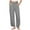 Gray, variant on Diufon Cotton Linen Pants Women Summer Casual Drawstring Waist Pant Straight Leg Cropped Trouser with Pockets