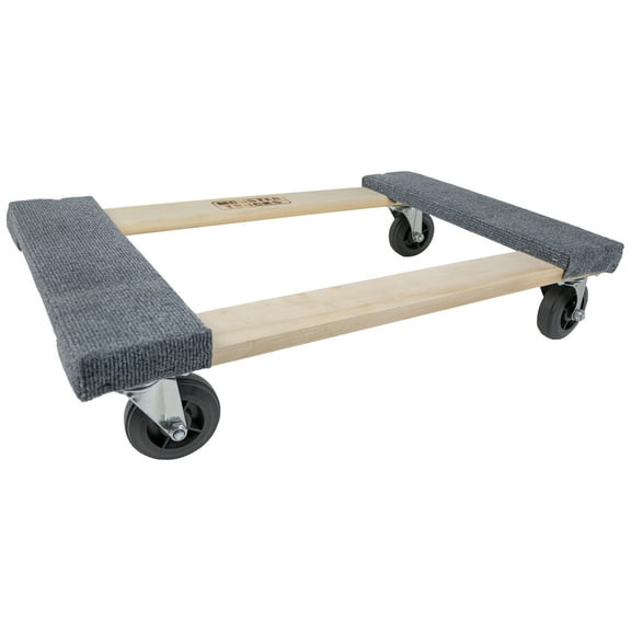 Monster Trucks MT10003 Wood 4-Wheel Piano Carpeted Dolly