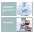 thumbnail image 3 of SEWCHICS Cupcake Dessert Candy Holder Blue Paper Storage Holder 1Pack for Christmas, 3 of 8