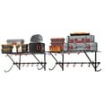 thumbnail image 2 of Space Saving Garage Bike Rack - Wall Mounted Holder for 4 Bikes & 2 Storage Shelves, 2 of 11