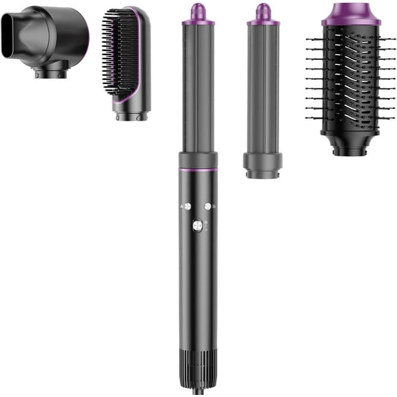 5-in-1 Multifunctional Hair Styler & Drying System with 4 Temperature & 3 Airflow Settings - Professional High-Speed Hot Air Brush Kit for All Hair Types