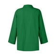 thumbnail image 4 of TODOZO Button Down Shirts for Women Tunic Tops Loose Fit Shirts Solid Basic Tops Womens Cotton Linen Shirts Long Sleeve Casual Button Down Summer Blouses Lapel Neck Loose Oversized Blouse, 4 of 4