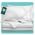 thumbnail image 1 of Juego de Sábanas de Bambú Dreamlab, Ropa de Cama Ultra Suave, Fresca, Hipoalergénica, Ecológica, Sábanas King Size de Bambú, Color Blanco, 1 of 11
