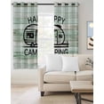 thumbnail image 2 of Camping Car Blackout Curtains for Bedroom Living Room Darkening Curtains 84 Inch Length 2 Panels Set Farmhouse Cabin Retro Green Wooden Grain Window Curtain Window Treatment Grommet Drapes 42"x84", 2 of 9