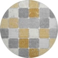 thumbnail image 2 of Addison Rugs Mayfield Premium Machine Washable Transitional Geometric Gold Round Rug, 8' x 8', 2 of 6
