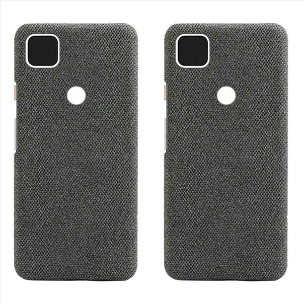 2X Carcasa del Teléfono de Tela de Protectora Anticaída de Pixel Adecuado para Pixel 4A (Gris)