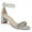 Silver, variant on Jewel Badgley Mischka Womens JAMES Almond toe Ankle strap Block Heels
