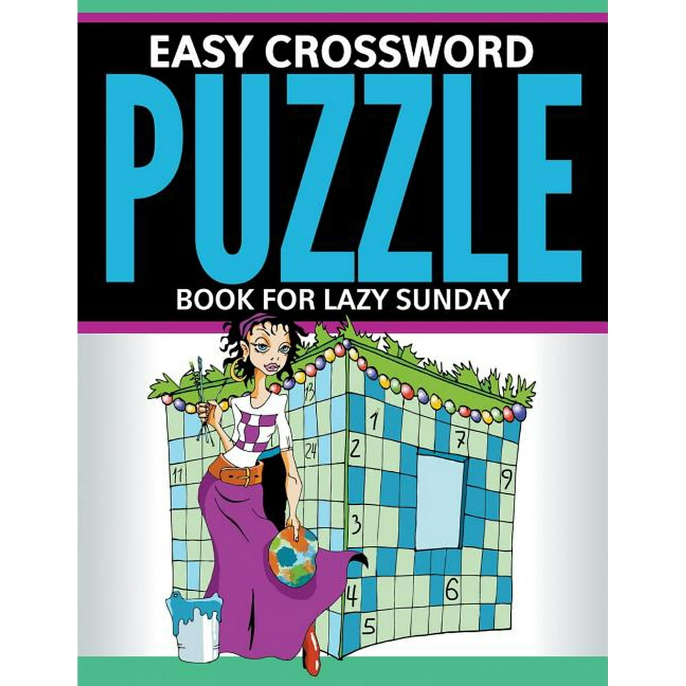 Easy Crossword Puzzle Book For Lazy Sunday (Paperback)