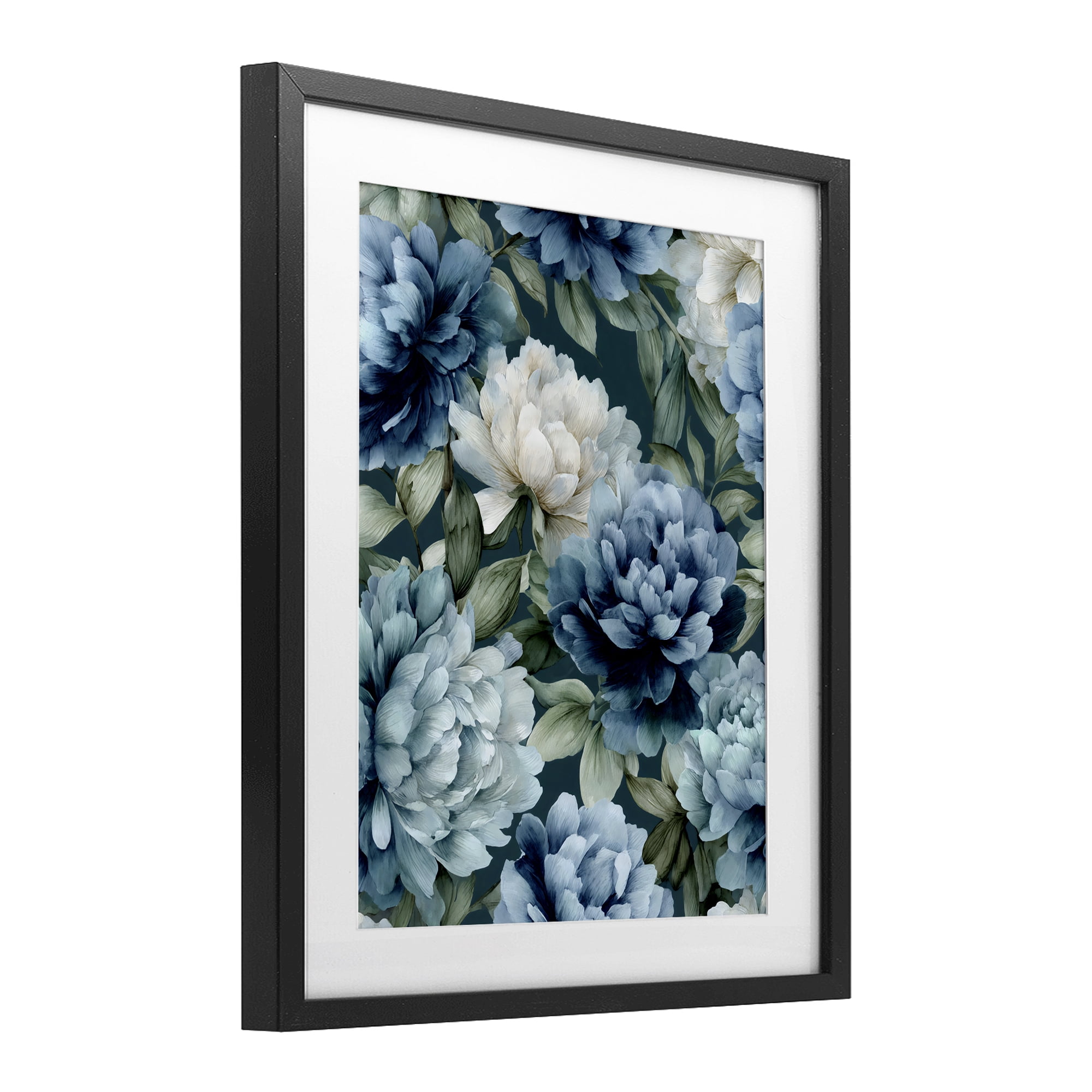 Stupell Industries Blooms On The Vine Black Framed Print Under Glass, design by Franklyn Gregory