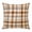 Brown, Beige, Cream, variant on Throw Pillow Covers 16x16 Inch, Orange Checked Fall Decorative Pillow Cases for Couch Sofa Bed, Thanksgiving Buffalo Plaid Cotton Linen Square Home Decor Pillowcases with Hidden Zipper